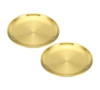 PATIKIL 5.5" Diámetro Plato Quemador de Incienso 2Pcs Soportes de Incienso en Espiral de Aleación Bandeja Ignífuga para Conos de Incienso para Yoga SPA Hogar Oficina Tono Dorado