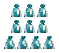 PATIKIL 5.51x3.94 Inch Bolsitas De Felpa Favor, 10 Pcs Bolsas De Regalo De Caramelo Para Boda Día De La Madre Pascua Aniversario Navidad Graduación Celebración, Azul
