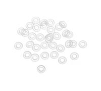 PATIKIL 5,5mm OD x 1,5mm Ancho Silicona Juntas Tóricas, 40 Paquete VMQ Métrico Sellado Juntas para Grifos Tuberías Reparación, Blanco