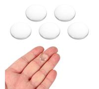 PATIKIL 5 Piezas Lente Convexa, 15mm Diámetro Externo 42mm Distancia Focal Lupa Lentes Ópticos Vidrio Borosilicato Lupa Plano Convexa Para Manualidades Oficina Hogar Ciencia LED