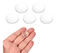 PATIKIL 5 Piezas Lente Convexa, 20mm Diámetro Externo 35mm Distancia Focal Lupa Lentes Ópticos Vidrio Borosilicato Lupa Plano Convexa Para Manualidades DIY Oficina Hogar Ciencia LED