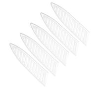 PATIKIL 5 Pulgadas Plástico Cuchillo Cubierta, 5 Paquete Mangas Cuchillos Borde Guard Cuchillo Protector Cuchillo Funda para Cocina Chef Estilo 1, Blanco