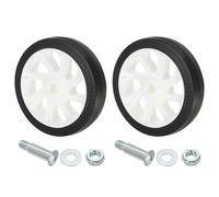 PATIKIL 5" Ruedas para Compresor de Aire 2 Piezas Ruedas Universales de Repuesto para Compresor de Aire con Orificio de 0.46" para una Movilidad Fácil Blanco