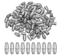 PATIKIL 50 Juegos 24Mm Cierres de Seguridad Desmontables Color Plata | Conectores de Barril de Plástico, para Collares Pulseras Hacer Joyas Artesanales Diy