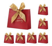 PATIKIL 50 Pcs Bolsas De Regalo De 4.5x1.8x4 Pulgadas Bolsas De Papel Oro | Para Boda, Con Cinta, Para Día De La Madre Pascua Aniversario Navidad Celebración De Graduación