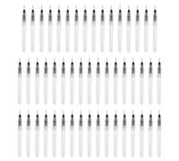 PATIKIL 50 pinceles de agua recargables, bolígrafos de acuarela de 16 mm / 0.63in, puntas puntiagudas de nailon para pintar caligrafía, acrílico y gouache, suministros de arte, artistas principiantes