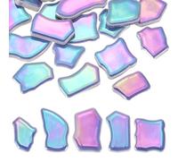 PATIKIL 500g/1.1LB Baldosas De Mosaico Cerámico Irregulares, Fragmentos De Porcelana Rotos De 0.79"-1.57" Para Manualidades DIY, Decoración Del Hogar, Azul Oscuro Brillante