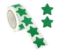 PATIKIL 500pcs Pegatinas de Estrellas, 2.54cm Estrella Calcomanía Star Sticker Vinilo Etiqueta para Scrapbooking Decoración Carta Regalo Maestros Suministros Manualidades, Verde