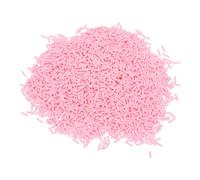 PATIKIL 50g Falsos Sprinkles Falsos Sprinkles de Arcilla Granos de Azúcar para Arte de Uñas Manualidades DIY Tartas Fundas de Teléfono Resina Rebanadas de Arte Rosado