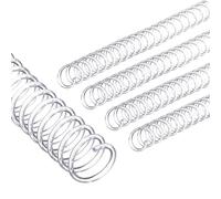 PATIKIL 50pcs 20mm Bobinas de Encuadernación en Espiral de Plástico, 170 Hojas, Paso 4:1, 48 Agujero Lomo de Encuadernación de Hojas Sueltas para Cuaderno Archivo DIY Oficina, Transparente