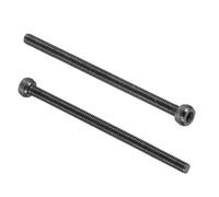 PATIKIL 50Pcs Tornillos de Cabeza Hueca Hexagonal M3 x 50mm, Grado 12.9 de Acero al Carbono, Óxido Negro, Roscado Completo, Tornillos para Reparación de Maquinaria