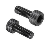 PATIKIL 50Pcs Tornillos de Cabeza Hueca Hexagonal M3 x 8mm, Grado 12.9 de Acero al Carbono, Óxido Negro, Roscado Completo, Tornillos para Reparación de Maquinaria