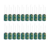 PATIKIL 50V 330uF Condensadores Electrolíticos, 20Pzs 10x17mm Condensadores Electrolíticos De Aluminio De Alta Frecuencia Para TV, Monitor LCD, Refrigerador, Placas De Circuito, Verde