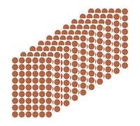 PATIKIL 540 Pcs Pegatinas De Cubierta Para Agujeros Diá 21mm/0.8" Tapas De Tornillo De PVC Autoadhesivas Para Decoración A Prueba De Polvo Muebles Gabinete Escritorio Madera De Cerezo