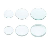 PATIKIL 5cm,10cm Focal Longitud Doble Convexa y 7,5cm,10cm Focal Longitud Doble Cóncavo Lente 1 Juego, 6 Paquete Vidrio Ópticamente Pulido Redondos Bordes Lente, Transparente