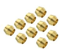 PATIKIL 5mm Tubo OD Latón Compresión Manguitos Férulas, 25 Paquete Latón Férula Montaje Latón Compresión Accesorios Surtido Kit para Aire Agua Gas Tubería