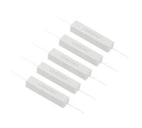 PATIKIL 5Pcs 22 Ohmios Resistencias 10W Resistencia de Cemento Cerámico de Potencia con Tolerancia del 5% para Computadoras Placas de Circuito de TV