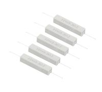 PATIKIL 5Pcs 3.3 Ohmios Resistencias 10W Resistencia de Cemento Cerámico de Potencia con Tolerancia del 5% para Computadoras Placas de Circuito de TV