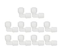 PATIKIL 5pcs Conector de Codo para Agua Purificador, Conexión Rápida Adaptador para Filtro, 1/8 Hembra NPT a 1/4" Tubo OD para Tubos Manguera Fontanería Sistema RO/DI Ósmosis Inversa