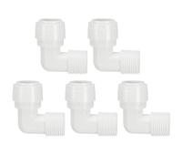 PATIKIL 5pcs Conector de Codo para Agua Purificador, Conexión Rápida Adaptador para Filtro, 3/8" Hembra NPT a 1/4" Tubo OD para Tubo Manguera Fontanería Sistema RO/DI Ósmosis Inversa
