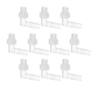 PATIKIL 5pcs Conector de Manguera, Codo en L de 3mm Rosca G a 8mm Púa Adaptador de Plástico Espiga Conexión para Tubería para Acuario Aire Agua Combustible Aceite Tubo, Translúcida