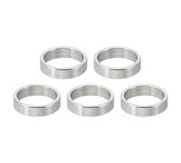 PATIKIL 5pcs M10 Separadores de Acero Inoxidable, Espaciadores Redondos de Metal Espaciadores Metálicos de Acero Inoxidable para M10 Tornillo Pernos, 3x10.2x12mm (L*ID*OD)