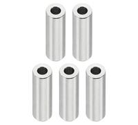 PATIKIL 5pcs M4 Separadores de Acero Inoxidable, Espaciadores Redondos de Metal Espaciadores Metálicos de Acero Inoxidable para M4 Tornillo Pernos, 20x4.2x8mm (L*ID*OD)