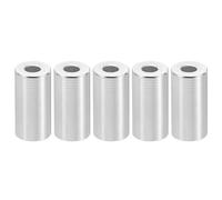PATIKIL 5pcs M4 Separadores de Aluminio, Espaciador Redondo de Metal Espaciadores Metálicos de Aleación de Aluminio para M4 Tornillo Pernos, 20x4.2x10mm (L*ID*OD)