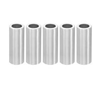 PATIKIL 5pcs M4 Separadores de Aluminio, Espaciador Redondo de Metal Espaciadores Metálicos de Aleación de Aluminio para M4 Tornillo Pernos, 16x4.1x6mm (L*ID*OD)