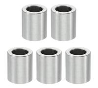 PATIKIL 5pcs M5 Separadores de Acero Inoxidable, Espaciadores Redondos de Metal Espaciadores Metálicos de Acero Inoxidable para M5 Tornillo Pernos, 10x5.1x8mm (L*ID*OD)