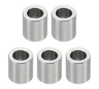 PATIKIL 5pcs M5 Separadores de Acero Inoxidable, Espaciadores Redondos de Metal Espaciadores Metálicos de Acero Inoxidable para M5 Tornillo Pernos, 8x5.1x8mm (L*ID*OD)