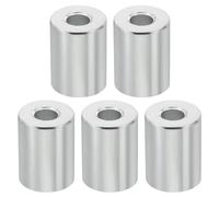 PATIKIL 5pcs M6 Separadores de Aluminio, Espaciadores Redondos de Metal Espaciadores Metálicos de Aleación de Aluminio para M6 Tornillo Pernos, 20x6.2x15mm (L*ID*OD)