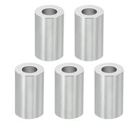 PATIKIL 5pcs M6 Separadores de Aluminio, Espaciadores Redondos de Metal Espaciadores Metálicos de Aleación de Aluminio para M6 Tornillo Pernos, 20x6.2x12mm (L*ID*OD)