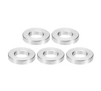 PATIKIL 5pcs M8 Separadores de Acero Inoxidable, Espaciadores Redondos de Metal Espaciadores Metálicos de Acero Inoxidable para M8 Tornillo Pernos, 3x8.2x16mm (L*ID*OD)