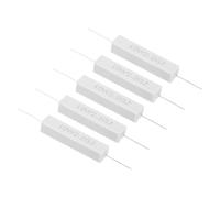 PATIKIL 5Pcs Resistencias de 2.2 Ohmios 10W Resistencia de Cemento de Potencia con Tolerancia del 5% para Adaptadores de Corriente Audio Computadoras Placas de Circuito de TV