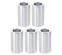 PATIKIL 5pcs Separadores de Aluminio, M10 Espaciadores Redondos de Metal Espaciadores Metálicos de Aleación de Aluminio para M10 Tornillo Pernos, 30x10.2x16mm (L*ID*OD)