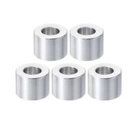 PATIKIL 5pcs Separadores de Aluminio, M10 Espaciadores Redondos de Metal Espaciadores Metálicos de Aleación de Aluminio para M10 Tornillo Pernos, 15x10.5x20mm (L*ID*OD)