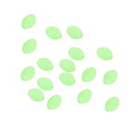 PATIKIL 5x3.4mm Luminosas Pesca Cuentas, 200uds Plástico Brillante Pesca Cebo Huevos Aparejo Cuenta Aparejo Herramienta Ovalada, Verde