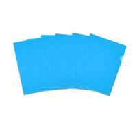 PATIKIL 6 Paquetes De Carpetas Plásticas Tipo L, Tamaño Carta Carpetas Transparentes Para Documentos Fundas De Papel Carpeta De Proyecto Para Hogar Oficina, Azul Claro