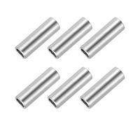 PATIKIL 6 Pcs Separadores De Acero Inoxidable, 7mm DI x 10mm DE x 30mm Altura 304 Separadores De Acero Inoxidable Sin Rosca Para Tornillos M7 De 1/4" Tuercas Y Pernos