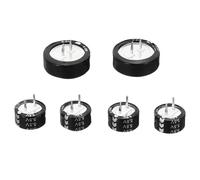 PATIKIL 6 Pcs Supercondensadores 5.5V, 0.1F/0.22F/0.33F/0.47F/1F/1.5F Condensador Botón Tipo C Alta Energía Baja Resistencia Y Alta Consistencia Para Motor AC Pantalla Computadora