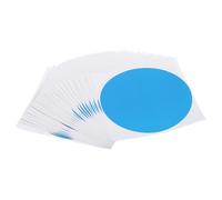 PATIKIL 6" Pegatinas de Suelo Decorativas para Aulas, 42 Piezas de Círculos Autoadhesivos Marcadores de Puntos Borrables en Seco para Suministros de Maestros de Primaria, Azul