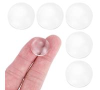 PATIKIL 6 Piezas Lente Óptica Acrílica Plano Convexa De 18mm De Diámetro Y 6.5mm De Altura