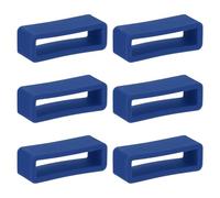 PATIKIL 6 Piezas Porta Correa De Reloj 20mm Anillos De Sujeción De Reemplazo En Silicona Para Correa De Reloj Azul Oscuro