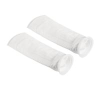 PATIKIL 6 Pulgadas Anillo Filtro Calcetines 1 Micra, 2 Paquete Malla Bolsas Piscina Desnatador Cesta, Blanco