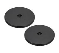 PATIKIL 6 Pulgadas Pesado Giratorio Soporte con Acero Bolas Rodamientos, 2uds 360° Rotación Tocadiscos Giratoria Tabla Base para Grande Pantalla TV Computadoras Monitores, Negro