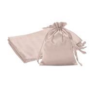 PATIKIL 6 X 8 Inch Bolsas De Raso Con Cordón, 3 Pcs Bolsas De Regalo De Seda Con Cordón Para Joyería Dulces Navidad Boda Graduación Cumpleaños Pascua, champaña