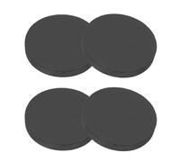 PATIKIL 60mm Almohadillas de Antivibración, 4pcs Amortiguadores de Goma Junta Redonda Antideslizante Antiarañazos Soporte Plano Sólido de Pie para Lavadora Aire Acondicionado, 8mm Grosor