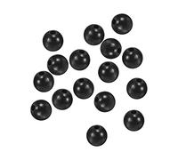 PATIKIL 6mm Pesca Cuentas, 200uds Suave Plástico Pesca Cebo Huevos Aparejo Cuenta Aparejos Herramienta Redonda, Negro