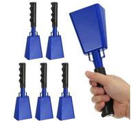 PATIKIL 6Pcs 10" Cencerros Partidos Fútbol Cencerros Azul